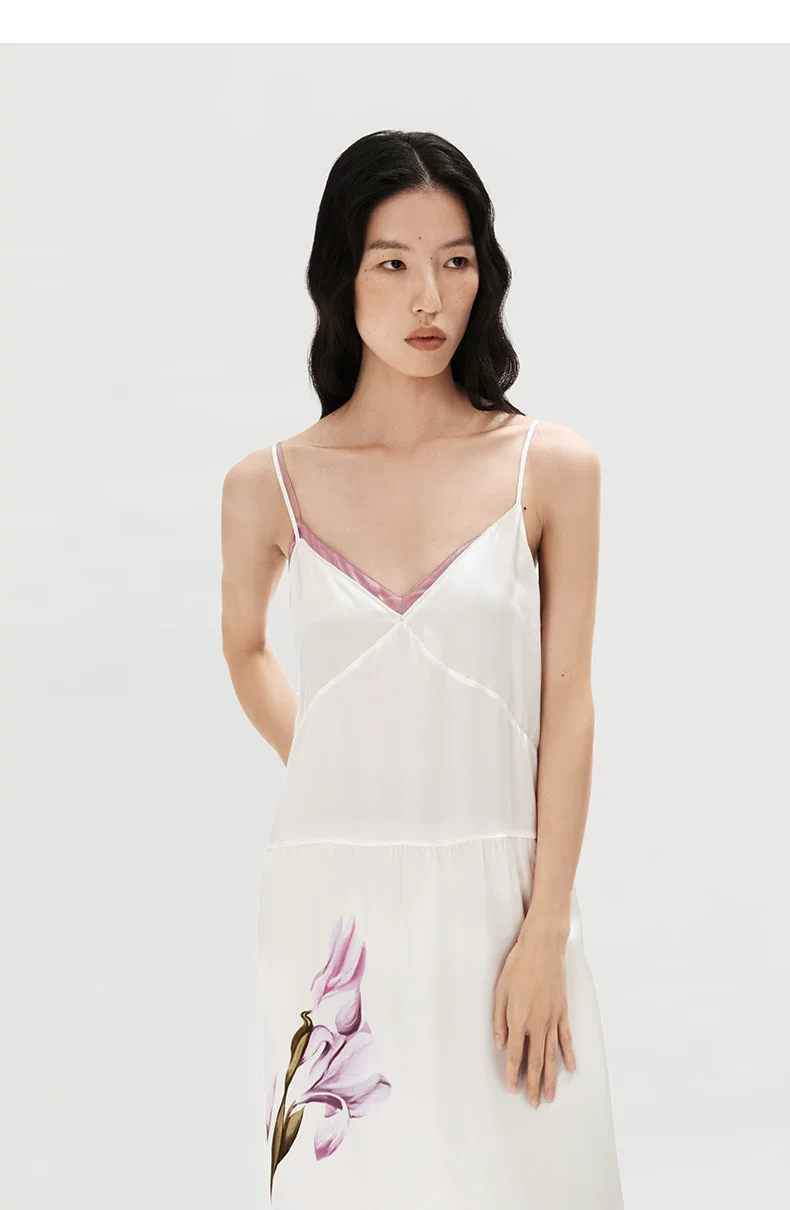 100% mulberry silk women's silk nightgown!!826686633 100% mulberry silk women's silk nightgown
