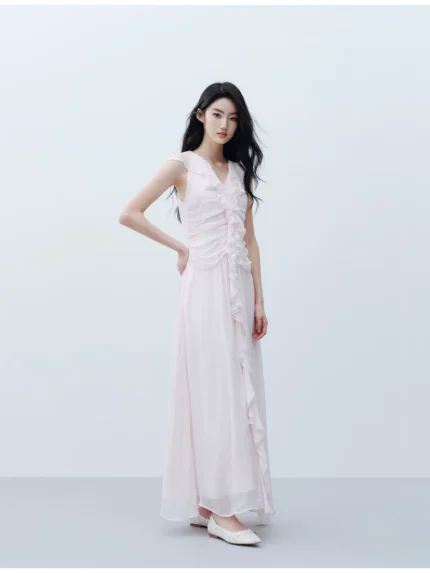 2026 Early Spring New Pink Long Skirt