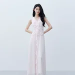 2026 Early Spring New Pink Long Skirt