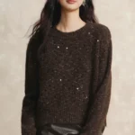 Lazy and sophisticated round neck sweater