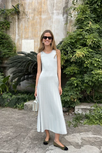 knitted long skirt