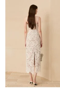 New white camisole dress for summer 2026