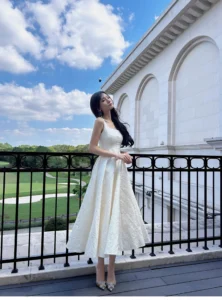 French style light luxury camisole dress