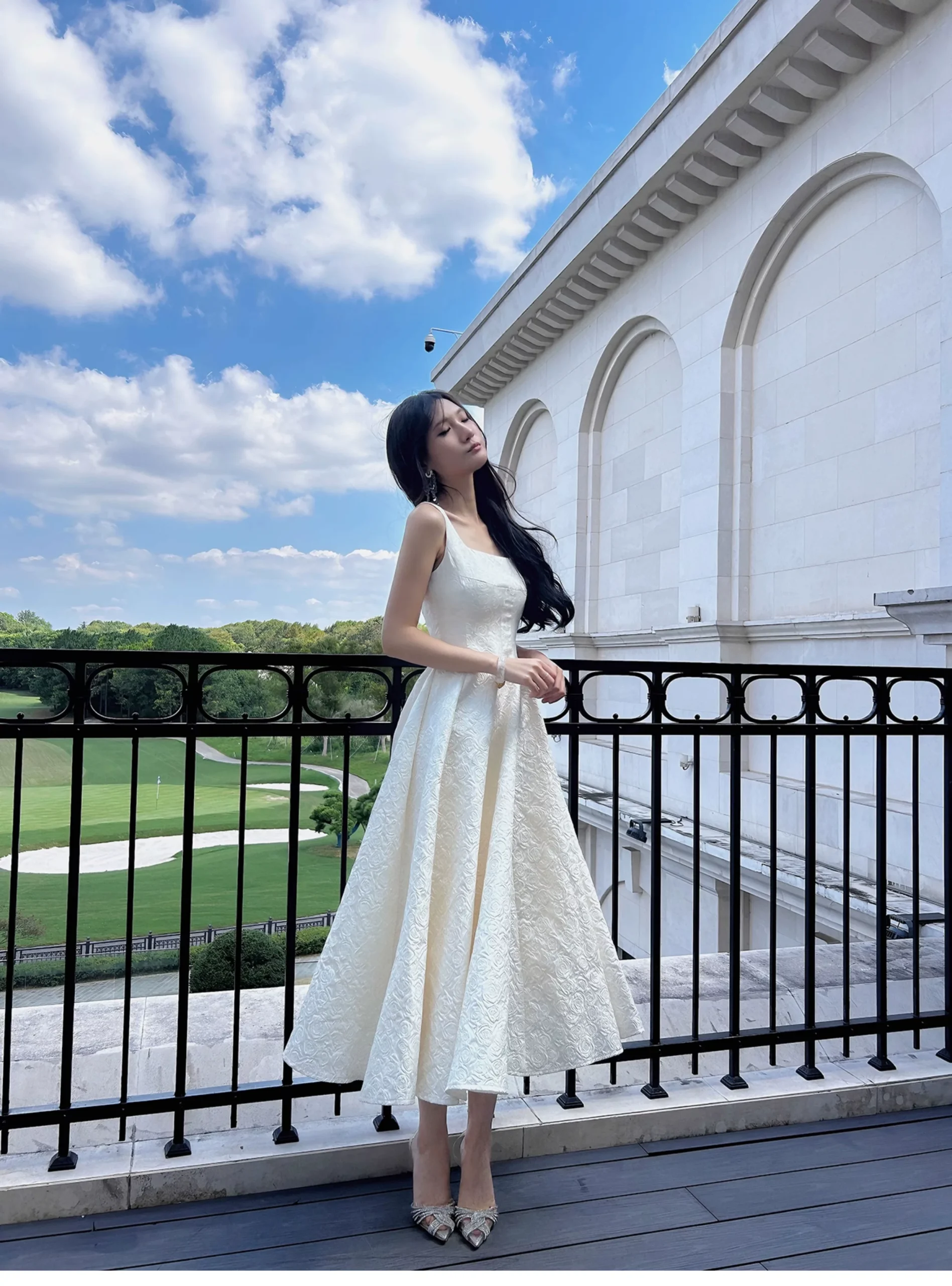 French style light luxury camisole dress!!1018342701 French style light luxury camisole dress