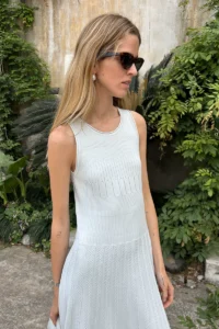 knitted long skirt