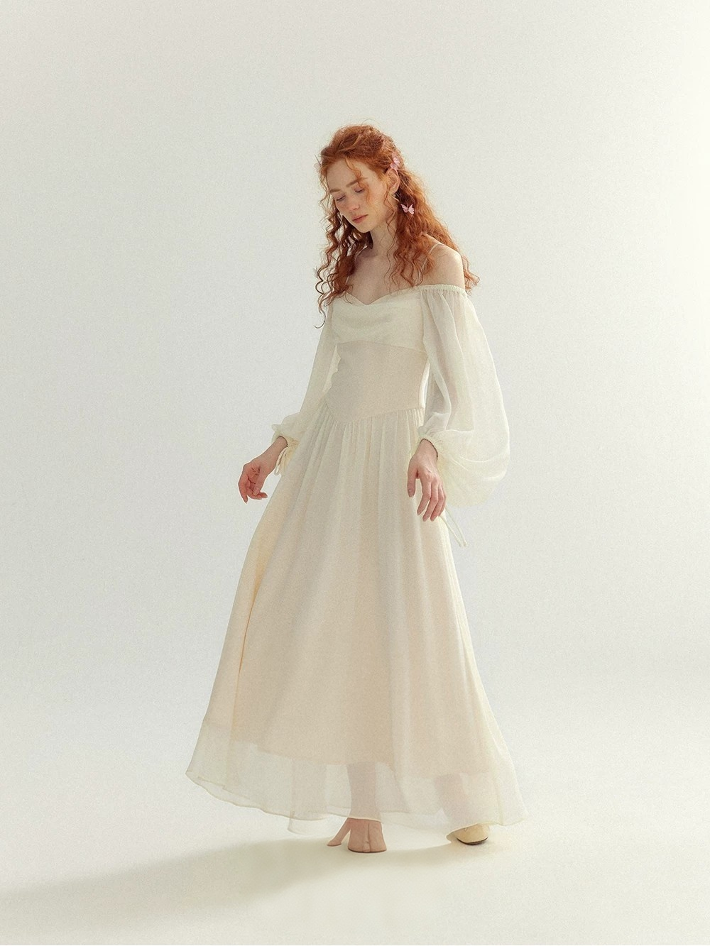 Dress with one shoulder white long skirt Dress with one shoulder white long skirt
