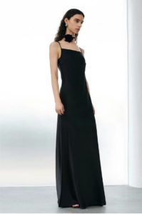 Acetate satin camisole dress