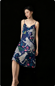 Ice silk sexy sleepwear thin and cool silk nude sleeping skirt