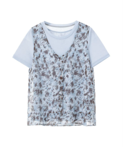 Casual ink painting short sleeved T-shirt for women