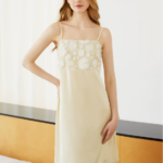Flower Lace Splicing Women's Pajama Strap Sleeping Skirt
