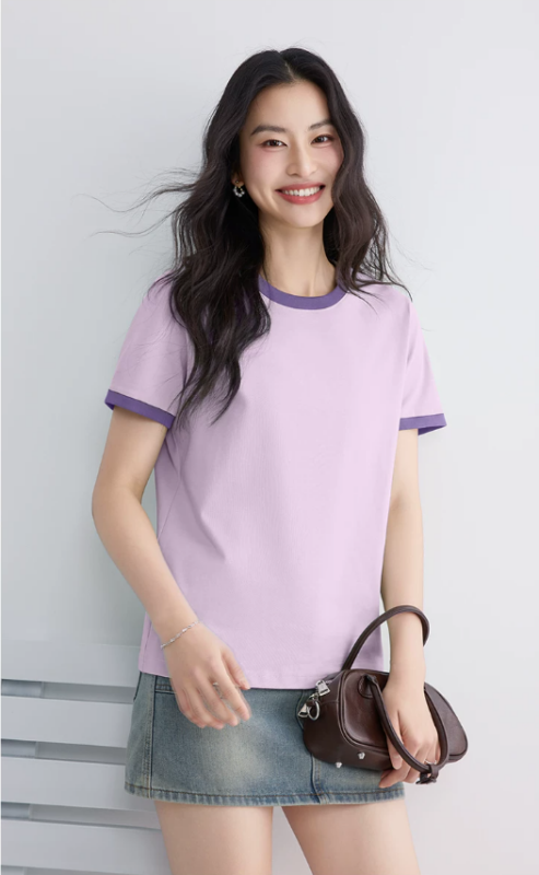 Cotton short sleeved t-shirt for women