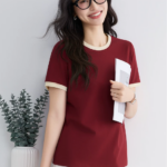 Cotton short sleeved t-shirt for women