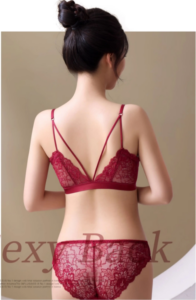 Beautiful back underwear for summer, thin design, small chest gathered, front buttoned bra