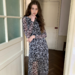 Sleeves, chiffon, floral spring dress