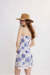 French camisole dress for beach vacation dress