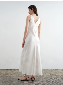 Mermaid acetate single-sided commuting dress