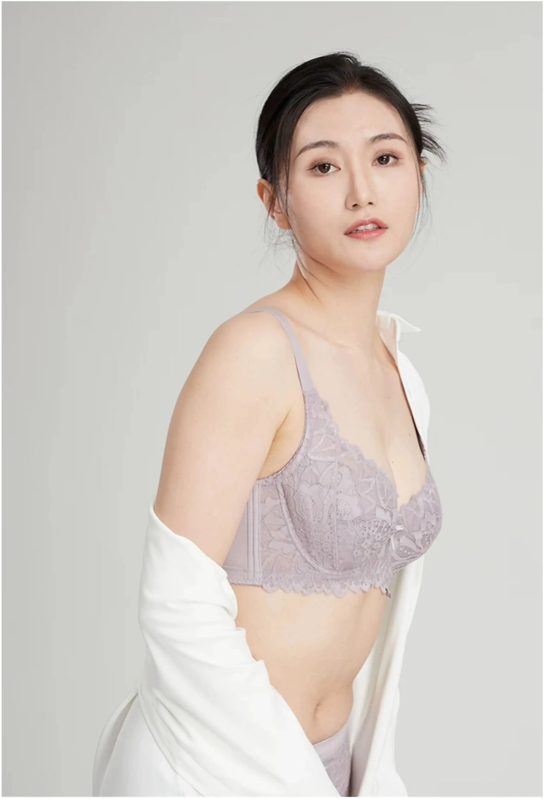 Underwear Big Chest Show Small Full Cup Sexy Lace Thin Bra Underwear Big Chest Show Small Full Cup Sexy Lace Thin Bra