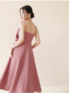 Bow shaped camisole skirt