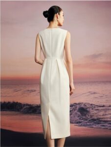 Unique and niche acetic acid dress
