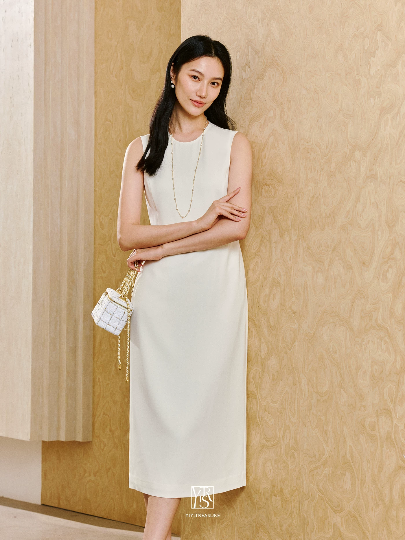 Handmade woven waistband sleeveless dress Handmade woven waistband sleeveless dress