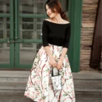 Sweet style T-shirt for women, one cut neck, 2026 new short sleeved design