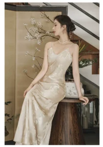 Long camisole acetate vest camisole dress