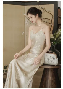 Long camisole acetate vest camisole dress