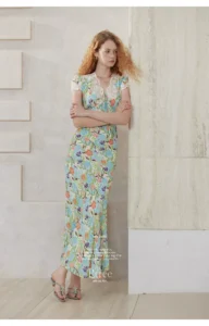 100% human silk lace dress