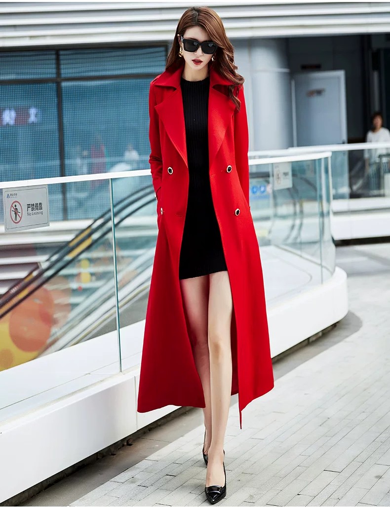 Long windbreaker women's spring and autumn 2026 new style Long windbreaker women's spring and autumn 2026 new style