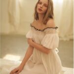 Cotton summer princess style nightgown that can be worn outside