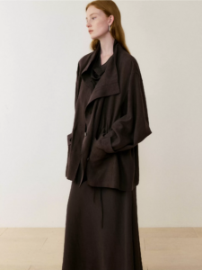 Lyocell linen windbreaker jacket