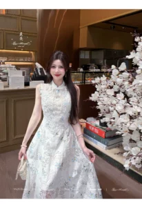 Chinese style long skirt