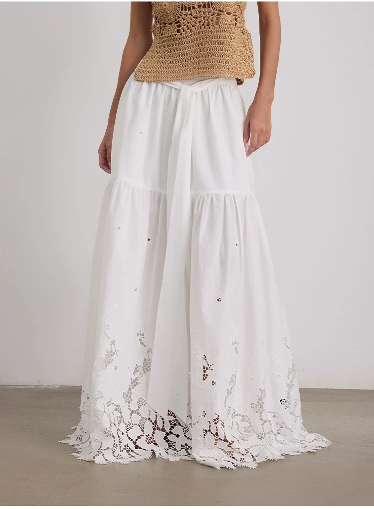 French white midi skirt for women 26 summer new style slimming floor length skirt!!2217193993113 French white midi skirt for women 26 summer new style slimming floor length skirt