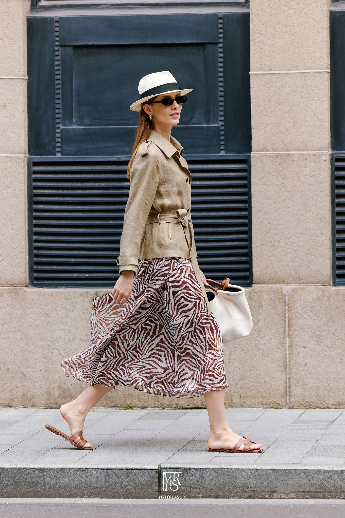 Printed vertical cut elegant and high-end half skirt!!2212850931264 Printed vertical cut elegant and high-end half skirt