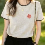 New pure cotton short sleeved T-shirt