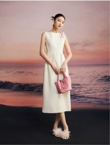 Unique and niche acetic acid dress