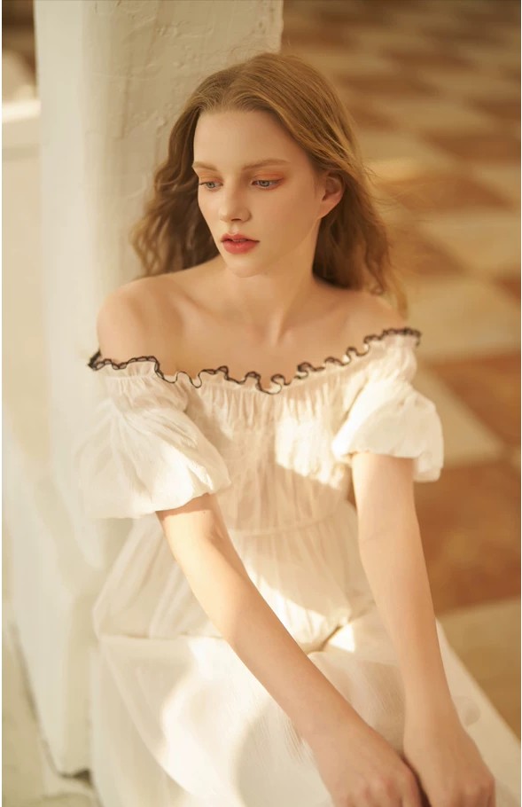 Cotton summer princess style nightgown that can be worn outside!!2215487388548 Cotton summer princess style nightgown that can be worn outside