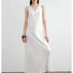 Mermaid acetate single-sided commuting dress