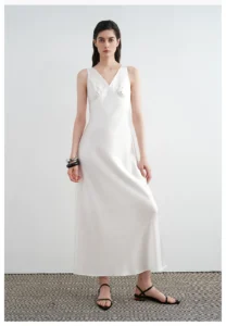 Mermaid acetate single-sided commuting dress