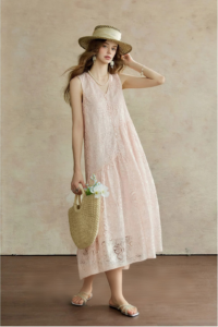 Lace Embroidered Dress, New Long Skirt