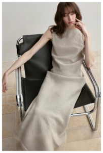 Handmade tassel edge skirt+deep back U-neck long skirt for women's summer sleeveless vacation dress