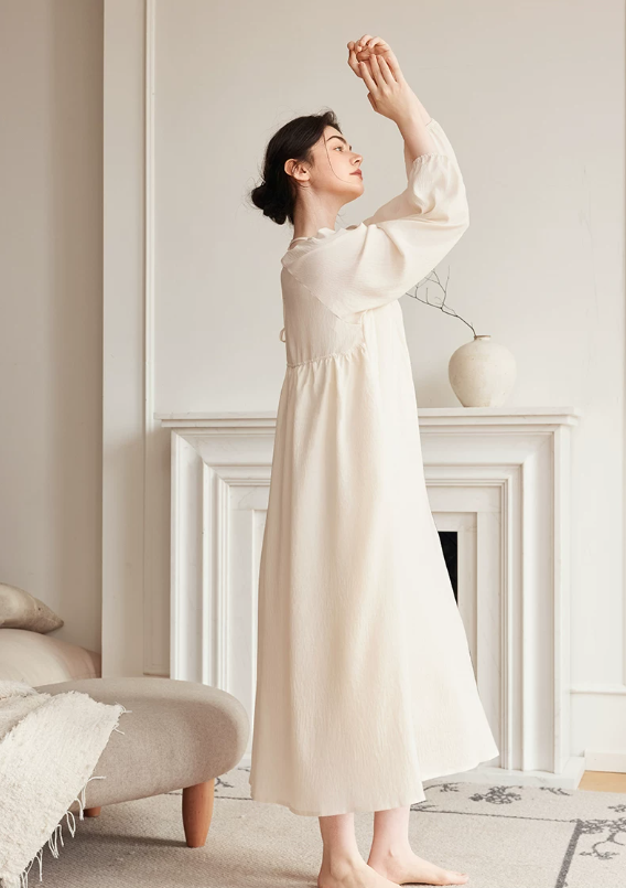 French nightgown, stunning sleepwear, sexy home wear, long dress French nightgown, stunning sleepwear, sexy home wear, long dress