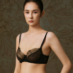 Water ripple high-end custom embroidery sexy ultra-thin underwear bra