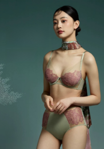 Mother and Child Cup Underwear Sexy Full Cup Eyelash Lace Underwear Bra Summer Thin Bra