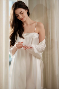 22mm silk light luxury lace camisole dress, summer 100% mulberry silk pajamas