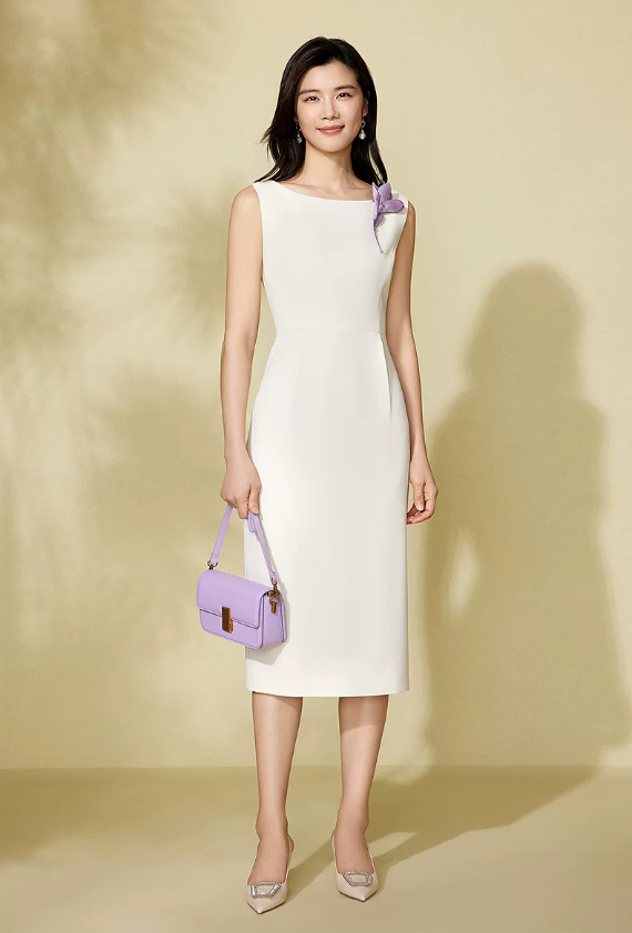 One neck loose sleeveless dress for women One neck loose sleeveless dress for women