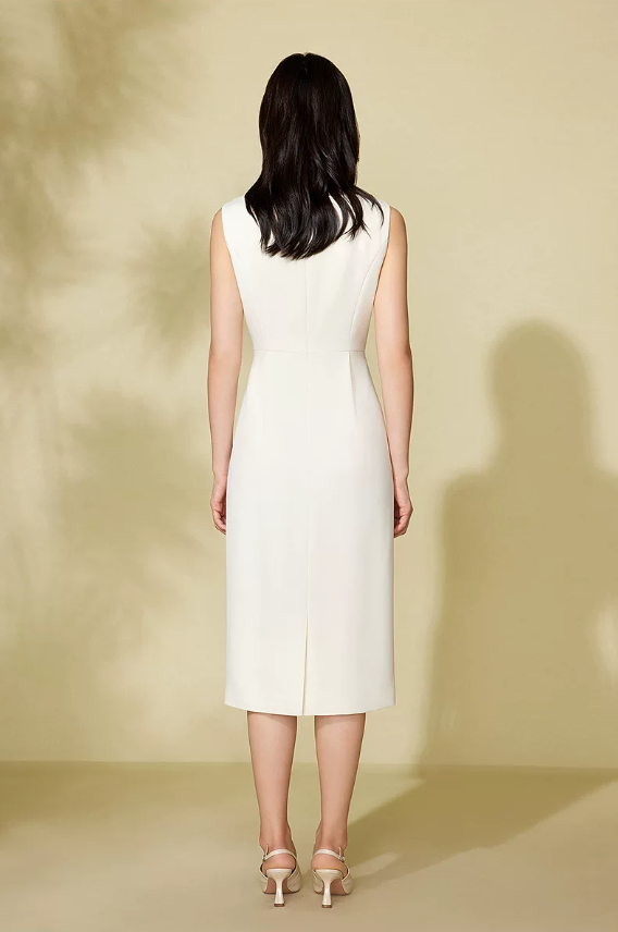 One neck loose sleeveless dress for women One neck loose sleeveless dress for women
