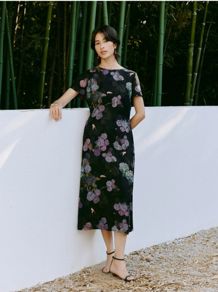Silk Flower Rose Fragrant Cloud Yarn Splendid Flower Ball Embroidered Ball Dress