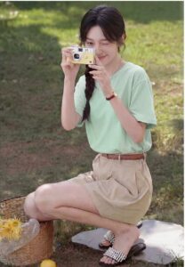 2026 summer new versatile pure cotton short sleeved T-shirt