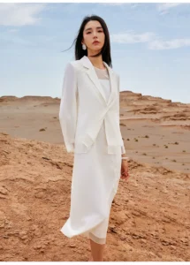 Copper ammonia silk acetate suit sleeveless elegant vest dress